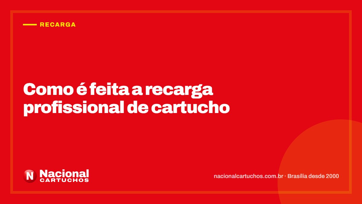 Nacional Cartuchos — Recarga: Como é feita a recarga profissional de cartucho